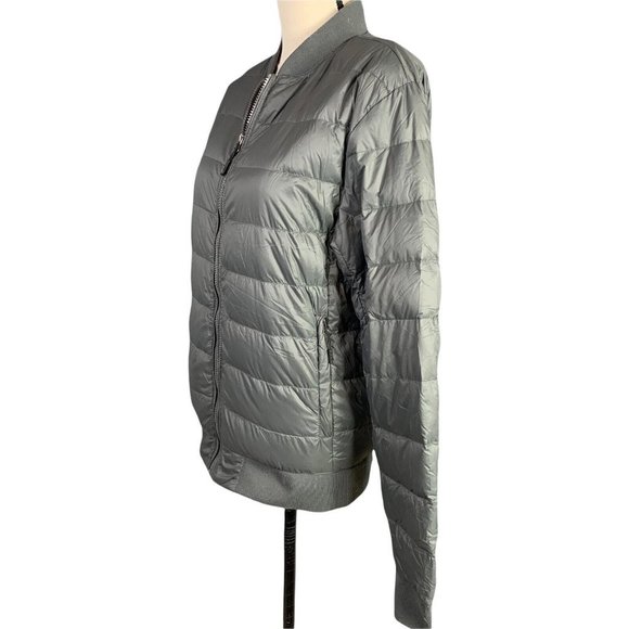32 Degree Light Weight Puffer Jacket Women XS Down Filled Packable Gray - Picture 7 of 10